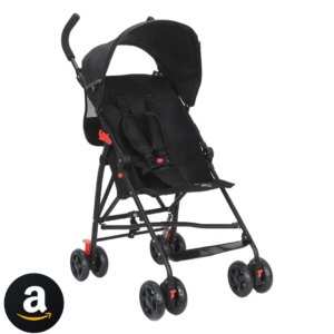 Maxi Baby Carrinho de Bebê Passeio Guarda Chuva MOVEE (Preto)