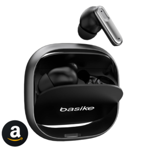 Fone de Ouvido Intra-Auricular Bluetooth 5.4, Som Hi-Fi Estéreo Sem Fio, Chamadas de Voz, Cancelamento de Ruído, Controle Tátil Premium, 3 Tamanhos de Pontas e Bateria de 36h - Preto