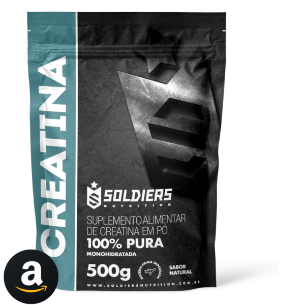 Creatina Monohidratada 500g - 100% Pura Importada - Soldiers Nutrition
