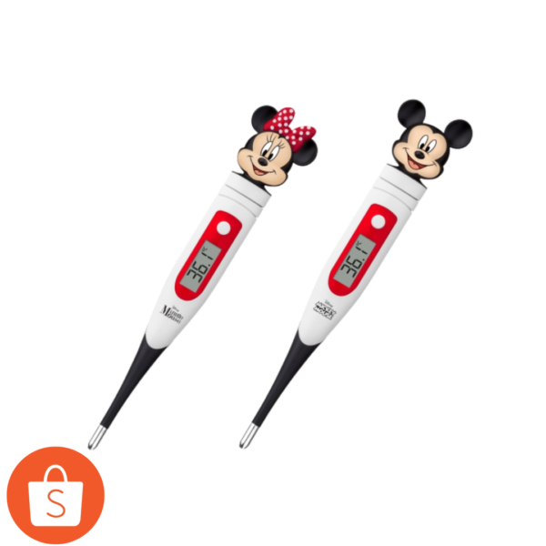 Kit termômetro Multilaser Mickey + Minnie Ponta Flexível Muilti Saúde