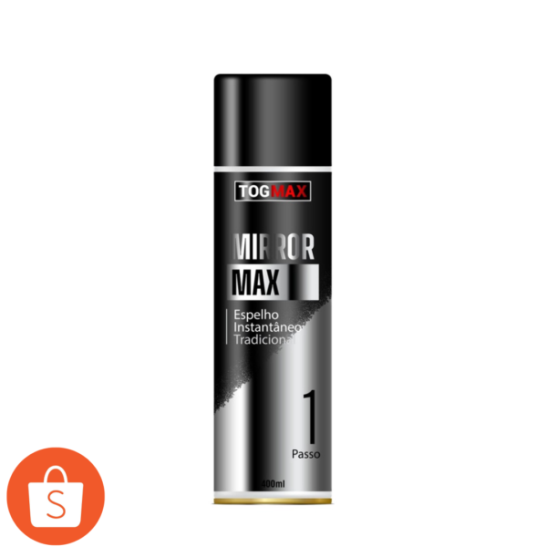Tinta Espelho Spray Fase 1 Transformação de Vidro em Espelho 400ml Mirror Max