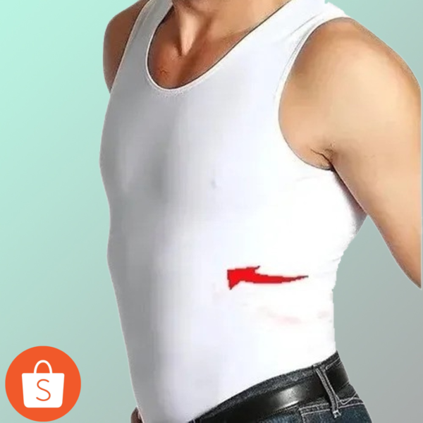 Cinta Modeladora Masculina Slim Compressão Diminuir Barriga
