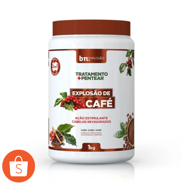 CREME DE TRATAMENTO EXPLOSAO DE CAFÉ BELEZA NATURAL 1KG