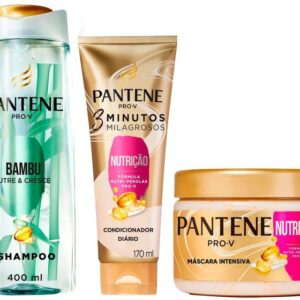 Kit Tratamento para o Cabelo Pantene Nutrição 3 Peças