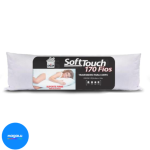 Travesseiro de Corpo 40cm x 1,30m Soft Touch Branco - Arte & Cazza