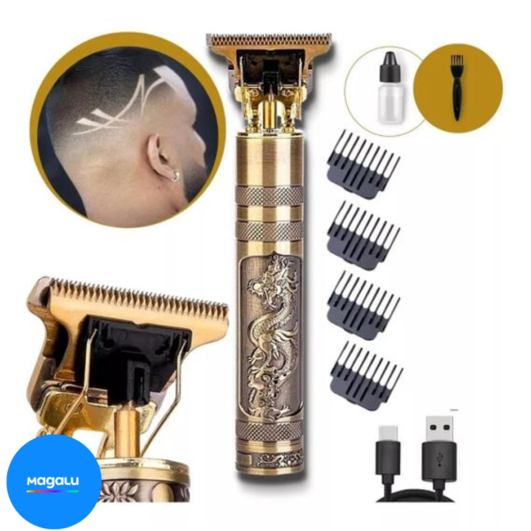 Máquina De Cortar Cabelo Barba Dragão Buda Profissional Aparador - amilly
