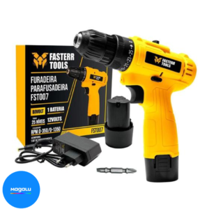 Parafusadeira Furadeira 3/8 Bivolt A Bateria 12v FST007 - Fasterr Tools