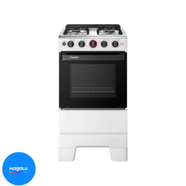 Fogão 4 Bocas Esmaltec Branco Ideal Super 4121