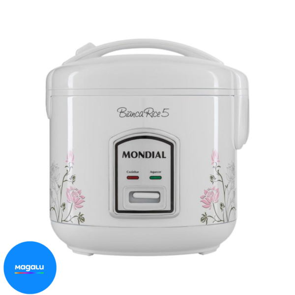 Panela de Arroz Elétrica Mondial Bianca Rice - NPE-05-5X 5 Xícaras 400W