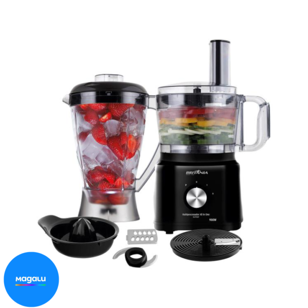 Multiprocessador Britânia Preto All In One - BMP900P 2 Velocidades + Pulsar 900W