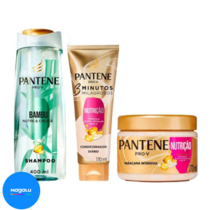 Kit Tratamento para o Cabelo Pantene Nutrição 3 Peças