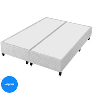 Base Cama Box Queen Gazin Bipartido 27x158x198cm - Diamond Blue