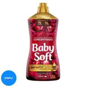 Amaciante Concentrado Baby Soft Desejo Envolvente 1,5l - Rende 75 Lavagens