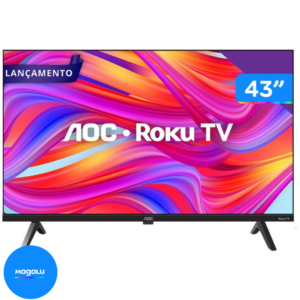 Smart TV 43" Full HD DLED AOC 43S5045/78G VA Wi-Fi 3 HDMI 1 USB