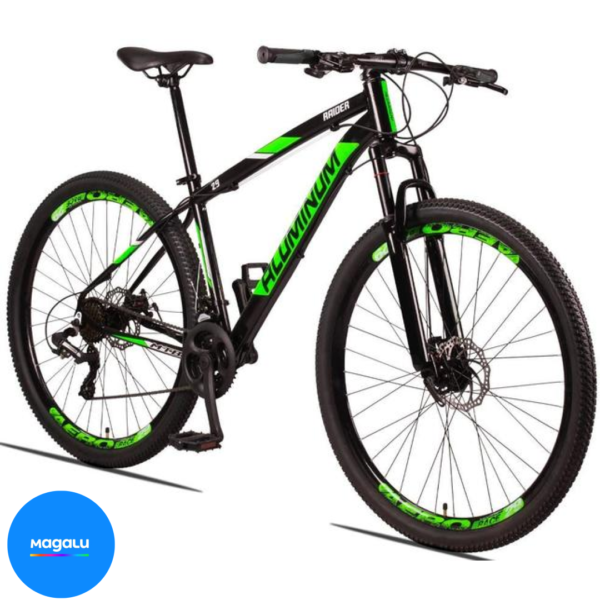 Bicicleta 29 Aluminum Raider 24 Marchas Index Freio a Disco