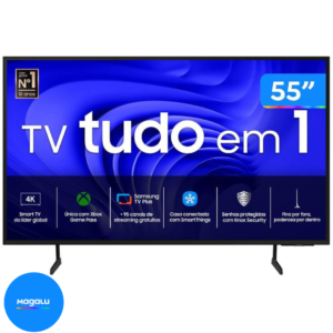 Smart TV 55” 4K UHD LED Samsung 55DU7700 - Wi-Fi Bluetooth Alexa 3 HDMI