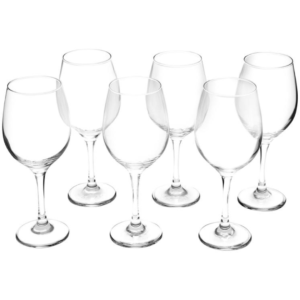 Jogo de Taças para Vinho e Água em Vidro 6 Peças 490ml Nadir Barone