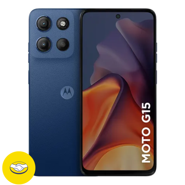 Smartphone Motorola Moto G15 - 128gb 12gb (4gb Ram+8gb Ram Boost) E Camera 50mp Com Ai E Night Vision Bateria De 5200 Mah Tela Fhd+ 6.7 Com Superbrilho Nfc Azul Escuro