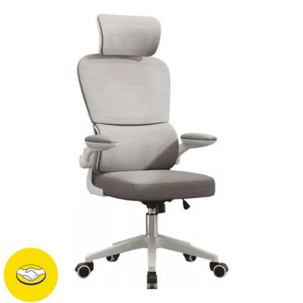 Cadeira Escritório Ergonômica Genebra G500 Luvinco Cor Cinza Com Suporte Lombar estofado mesh