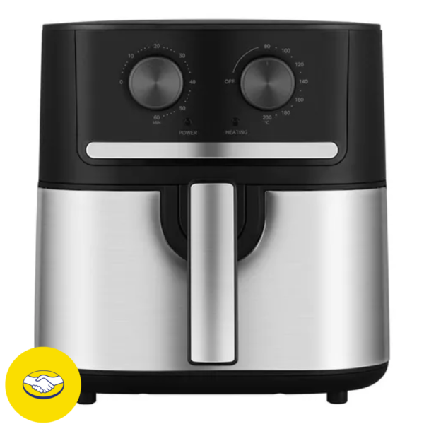 Fritadeira Air Fryer 5,5l Cyclone Preto E Inox Midea