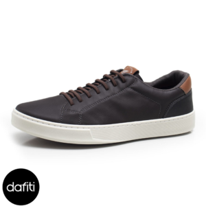Sapatênis Masculino Atacador Elastico Sapato Casual Marrom