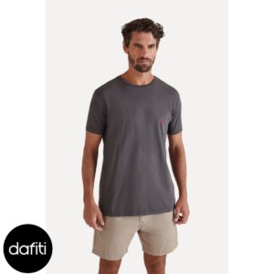 Camiseta Algodão Brasa Pica-Pau Bordado Reserva Preto