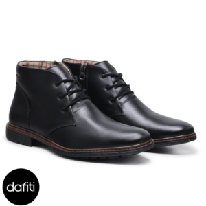 Bota Coturno Casual Social Masculino De Couro Preto Carmelo Shoes
