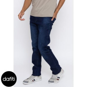 Calça Jeans Masculina Lavagem Azul Escura Premium Unak Romena