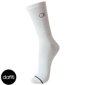 Meia Calvin Klein Esportiva Cano Longo Branca 1UN