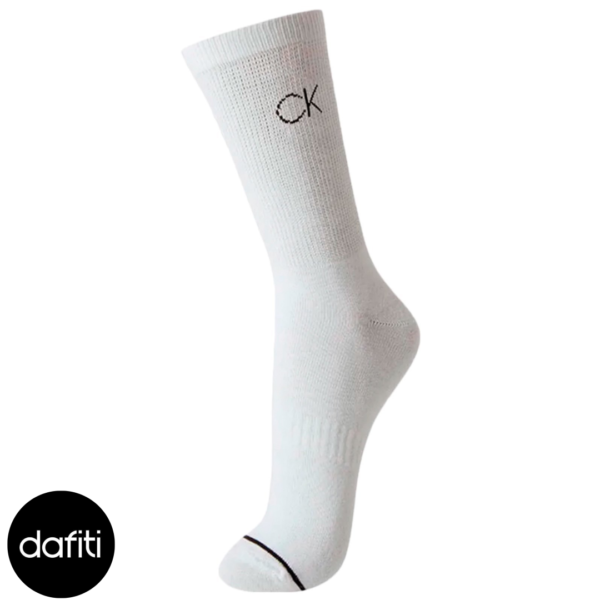 Meia Calvin Klein Esportiva Cano Longo Branca 1UN