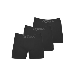 Kit com 3 Cuecas Boxer Zorba 781 Preto