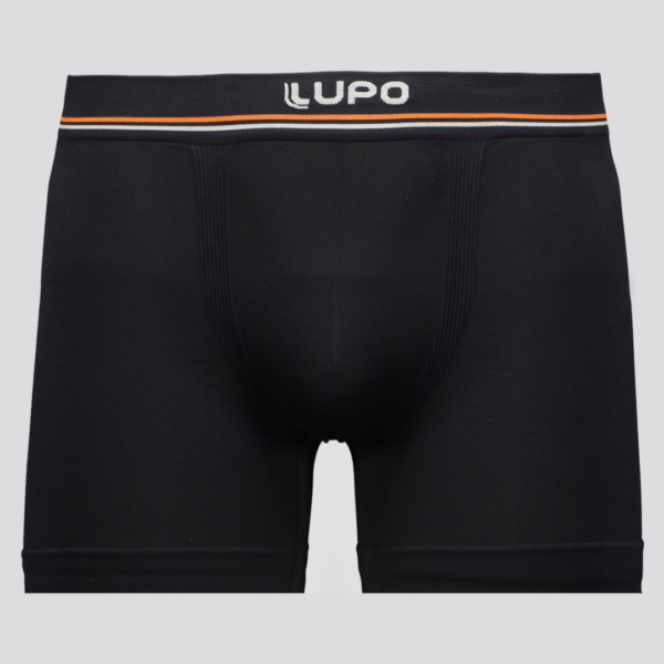 Cueca Boxer Lupo Microfibra Seamless Preta