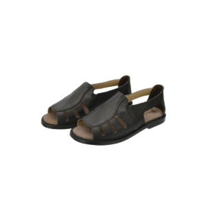 Sandalia Masculina Confort Couro Preta Selten