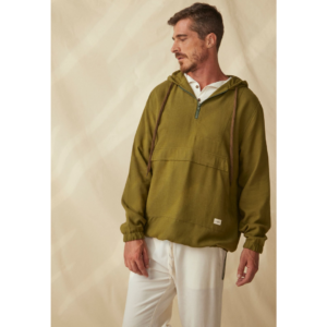 Jaqueta Anorak Inspira Sustentável LENZING™ Modal com Linho Verde