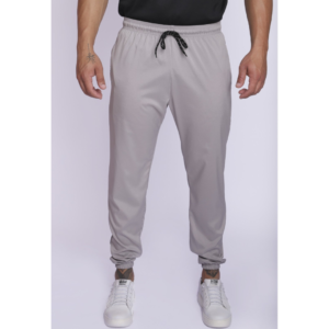 Calça Masculina Jogger Treino Academia Casual Esportiva Tactel Treino 3 Bolsos Cinza