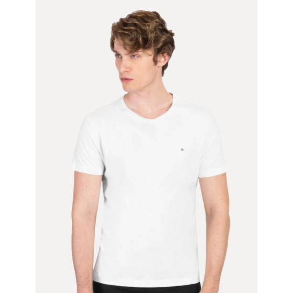 Camiseta Aramis Masculina Basic Lisa Branca