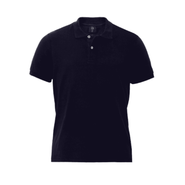 Camisa Polo Basica Ogochi Slim Fit Azul Marinho