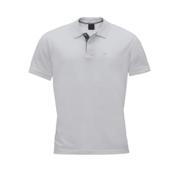 Camisa Polo Basica Ogochi Slim Fit Branco