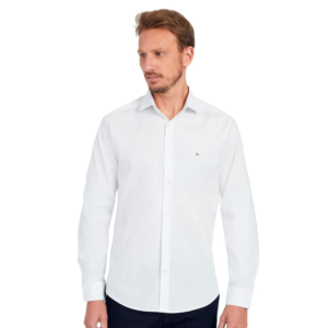 Camisa Aramis Masculina Slim Tricoline Stretch Branca