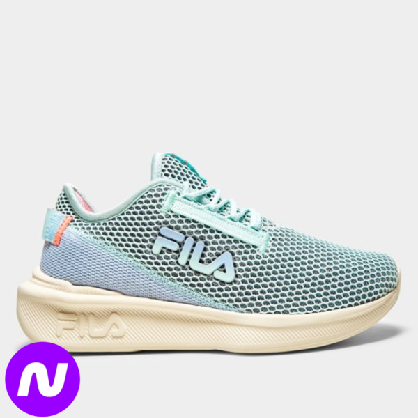 Tênis Fila Player Feminino - Azul+Verde Água