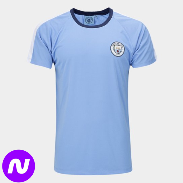 Camisa Manchester City Masculina - Azul Claro