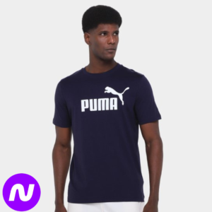 Camiseta Puma No. 1 Logo Masculina - Azul