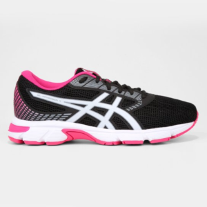 Tênis Asics Gel-Impression 11 Feminino - Preto+Rosa