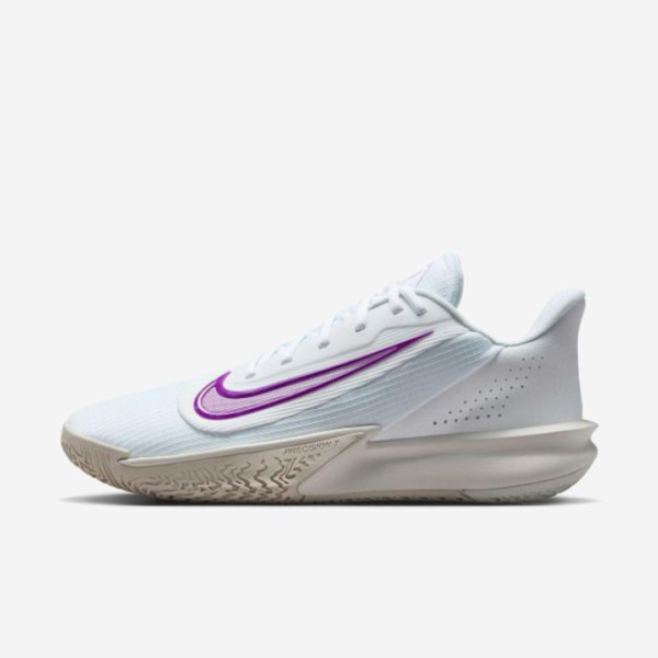 Tênis Nike Precision 7 Masculino - Branco+Roxo