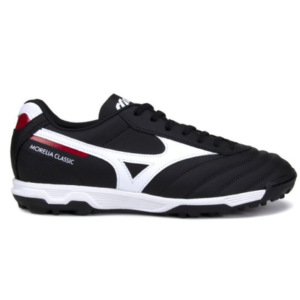 Chuteira Society Mizuno Morelia Classic Unissex - Preto+Branco