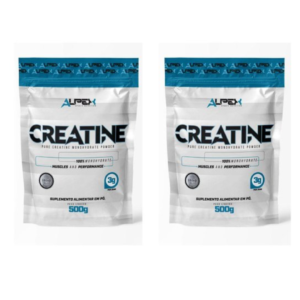 Kit Creatina 100% Pura 1kg (2und 500g) - Alpex  Nutrition