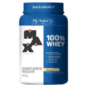 100% Whey 900g Pote Max Titanium