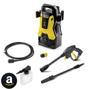 Kärcher Lavadora de Alta pressão Prática Black, 1500 PSI/Libras, 1400W, 300L/h com Aplicador de Detergente e Lança Regulável 220V