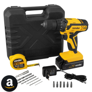 Vonder Parafusadeira/Furadeira Com Bateria Carregador Bivolt Automático Pfv 012 12 V