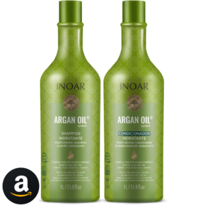 Inoar, Kit Argan Oil System – Shampoo e Condicionador 1L, Hidratação Profunda, Brilho Intenso, Redução de Frizz, Nutrição com Óleo de Argan, Para Todos os Tipos de Cabelo